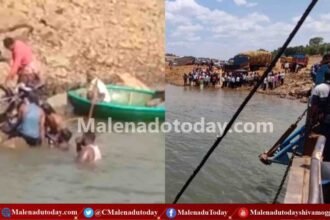 ಲಾಂಚ್ ಡೋರ್​ ಕೇಬಲ್ ಕಟ್/ ಶರಾವತಿ ಹಿನ್ನೀರಿಗೆ ಬಿದ್ದ ಬೈಕ್ ಮತ್ತು ಲಾಂಚ್ ಸಿಬ್ಬಂದಿ! ಆಗಿದ್ದೇನು!?