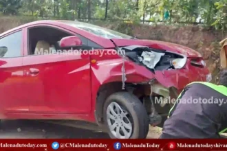 ಕಾರು-ಬೈಕ್ ಮುಖಾಮುಖಿ ಡಿಕ್ಕಿ ! ಇಬ್ಬರ ವಿದ್ಯಾರ್ಥಿಗಳಿಗೆ ಗಾಯ! ಒಬ್ಬ ಗಂಭೀರ!