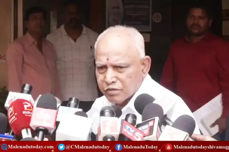 ಶಿವಮೊಗ್ಗದಲ್ಲಿ ಮಾಜಿ ಸಿಎಂ BSY ಹೇಳಿಕೆ | ಲೋಡ್ ಶೆಡ್ಡಿಂಗ್ ಮತ್ತು ರಾಜ್ಯ ಪ್ರವಾಸ ಬಿಜೆಪಿ ಹಿರಿಯ ನಾಯಕ ಹೇಳಿದ್ದೇನು?