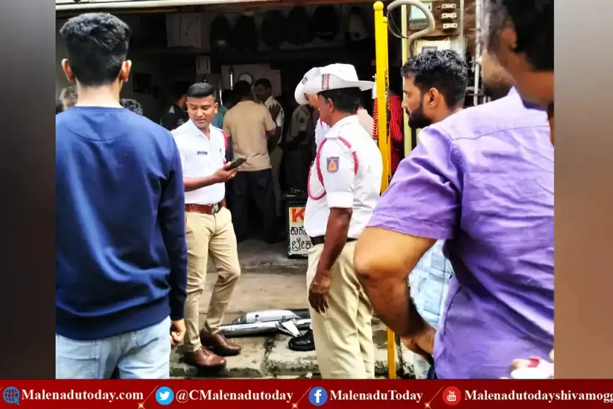 ಶಿವಮೊಗ್ಗ ಸಿಟಿಯಲ್ಲಿನ ಈ ಅಂಗಡಿ ಮಾಲೀಕರಿಗೆ ಶಾಕ್​ ಕೊಟ್ಟ ಟ್ರಾಫಿಕ್​ ಪೊಲೀಸ್!?