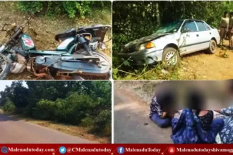 TVS  ಬೈಕ್​ & OLD ಕಾರು |  ಭೂಮಿ ಹುಣ್ಣಿಮೆ ದಿನ ನಡೆದಿದ್ದು ಅಪಘಾತವಲ್ಲ! ಕೊಲೆ? ಏನಿದು ಶಿವಮೊಗ್ಗದಲ್ಲಿ?