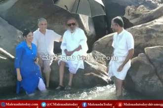 ತೀರ್ಥಹಳ್ಳಿಯಲ್ಲಿ ಆರ್ಟ್ ಆಫ್​​ ಲೀವಿಂಗ್​ ನ ರವಿಶಂಕರ್ ಗುರೂಜಿ!