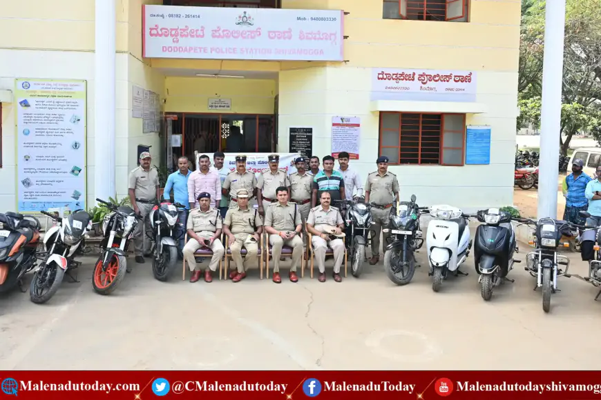 ದೊಡ್ಡಪೇಟೆ ಪೊಲೀಸರ ಬಲೆಗೆ ಬಿದ್ದ  ಮೈಸೂರು, ತಿಪಟೂರು, ದಾವಣಗೆರೆ, ಹಾಸನ, ಹರಪನಹಳ್ಳಿ ಬೈಕ್​ ಕಳ್ಳ !