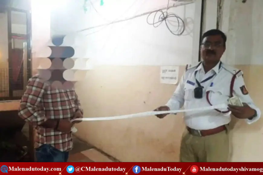 Shimoga Traffic Police Fine Check |  ಶಿವಮೊಗ್ಗ ಟ್ರಾಫಿಕ್ ಪೊಲೀಸರ ರೆಕಾರ್ಡ್​ ಬ್ರೇಕ್​ |ಹಾಕಿದ್ರು 38,500 ರೂಪಾಯಿ ಫೈನ್