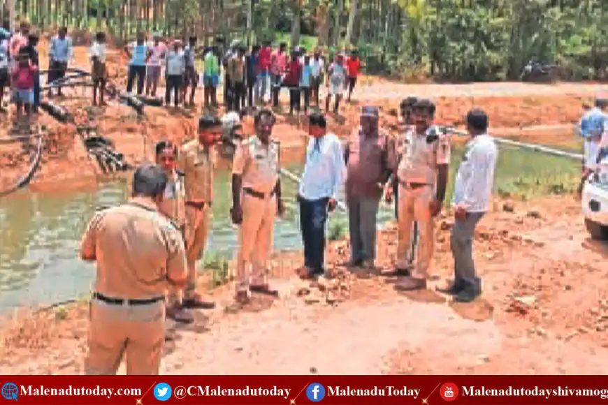 ಪಂಪ್ ಸೆಟ್ ಬಳಸಿ ಭದ್ರಾ ನೀರಿಗೆ ಕನ್ನ! ಅಧಿಕಾರಿಗಳ ರೇಡ್! 1 ಪಂಪ್ ಸೆಟ್ ಬಳಸಿ ಭದ್ರಾ ನೀರಿಗೆ ಕನ್ನ! ಅಧಿಕಾರಿಗಳ ರೇಡ್!