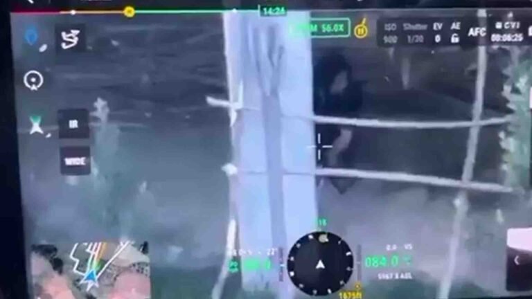 army drone footage shows jammu kashmir attack video