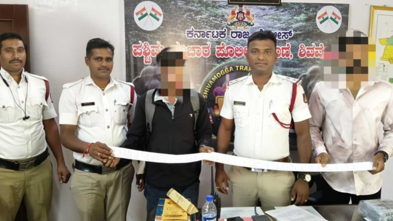 traffic rules : ಶಿವಮೊಗ್ಗದಲ್ಲಿ ಟ್ರಾಫಿಕ್ ನಿಯಮ ಉಲ್ಲಂಘನೆ | 8 ಸಾವಿರ ದಂಡ 1 traffic rules