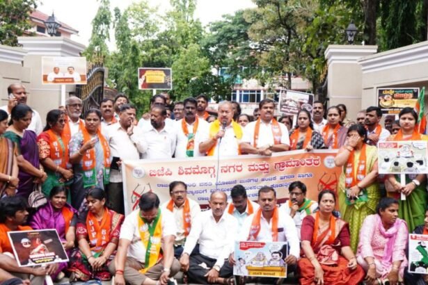 Shivamogga BJP Protest