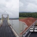  Sagar Sigandur Bridge june 25Load testing at Sigandoor Bridge!! Karnataka’s longest inland cable-stayed bridge – a massive 2.25 km extradosed balanced cantilever structure with 740m of cable.