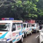 A huge tree has fallen across the road near the Agumbe Ghati Forest Check Post, obstructing traffic.