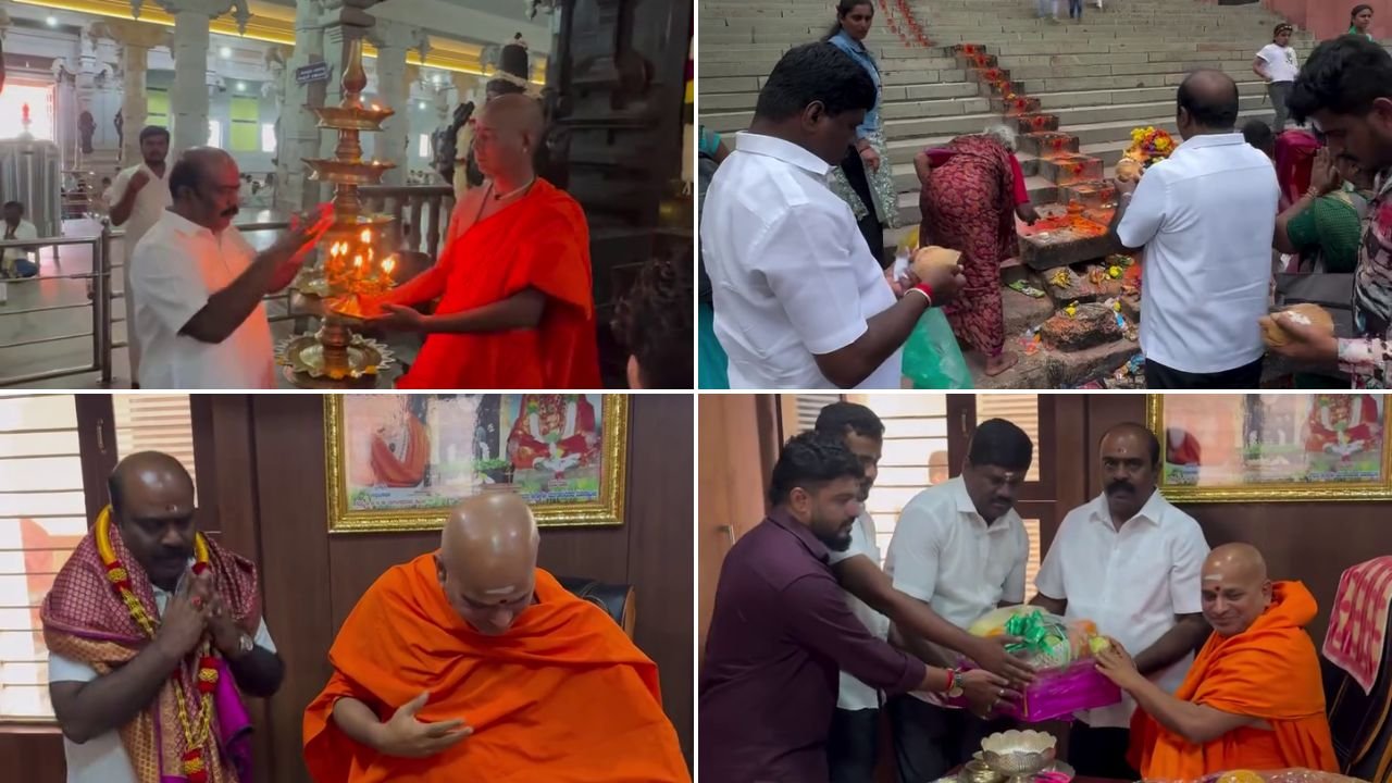 M Srikanth Offers Prayers Adichunchanagiri 30