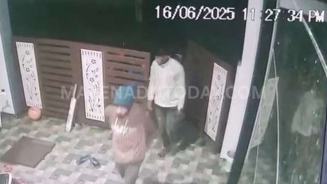 Police have registered a case against two individuals who allegedly broke into a JDS leader's house in Bhadravati