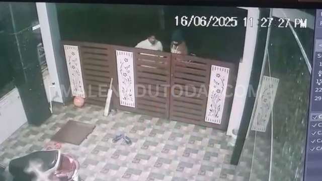 Police have registered a case against two individuals who allegedly broke into a JDS leader's house in Bhadravati
