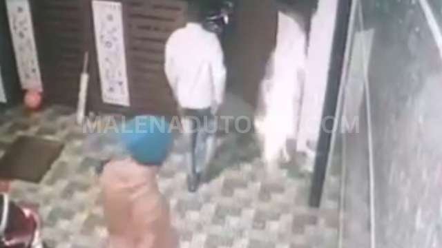 Police have registered a case against two individuals who allegedly broke into a JDS leader's house in Bhadravati