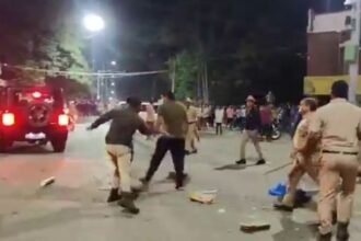 shivamogga lathi charge 