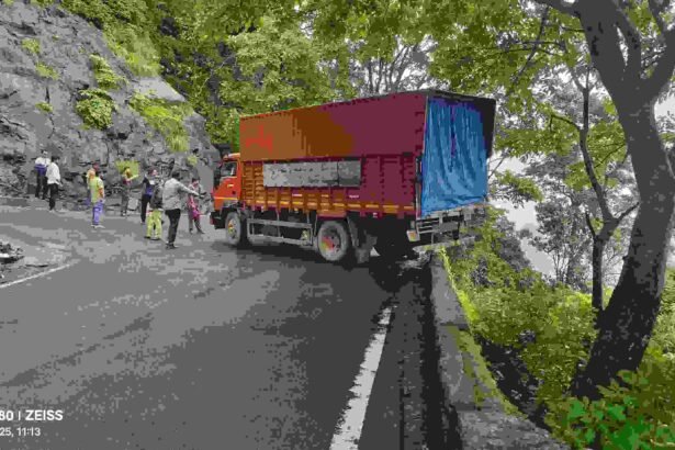 heavy vehicle traffic banned Agumbe Ghat /agumbe ghat traffic jam ಘಾಟಿಯಲ್ಲಿ ಕೆಟ್ಟು ನಿಂತ ಲಾರಿ