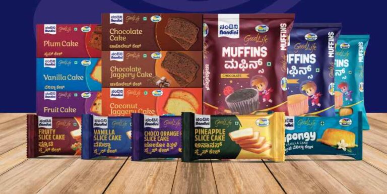 Nandini brand cakes and muffins