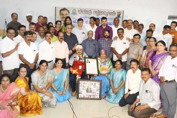 shivamogga news today ಪ್ರೊ.ಕೆ.ಚಂದ್ರಶೇಖರ್‌ ಅವರಿಗೆ ಹಮ್ಮಿಕೊಂಡಿದ್ದ ಅಭಿನಂದನಾ ಸಮಾರಂಭ ಕಾರ್ಯಕ್ರಮ