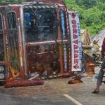 lorry fallen on road today