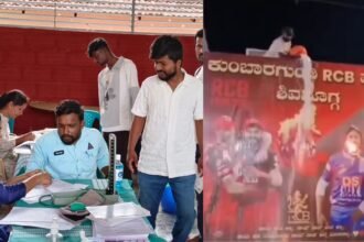 ipl final match : ಶಿವಮೊಗ್ಗದಲ್ಲಿ ಆರ್​ಸಿಬಿ ಕ್ರೇಜ್​
