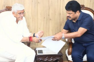 Shivamogga Tourism MP BYR Raghavendra met Union Minister Gajendra Singh Shekhawat to request central assistance for developing Shivamogga's tourism sector,
