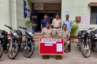 bike theft case ಆರೋಪಿತನಿಂದ ವಶಪಡಿಸಿಕೊಂಡ ಬೈಕ್​ಗಳು