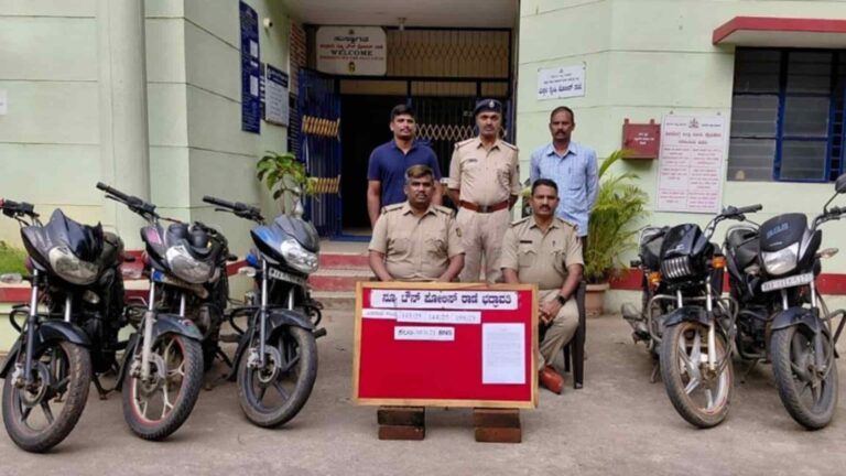 bike theft case ಆರೋಪಿತನಿಂದ ವಶಪಡಿಸಿಕೊಂಡ ಬೈಕ್ಗಳು