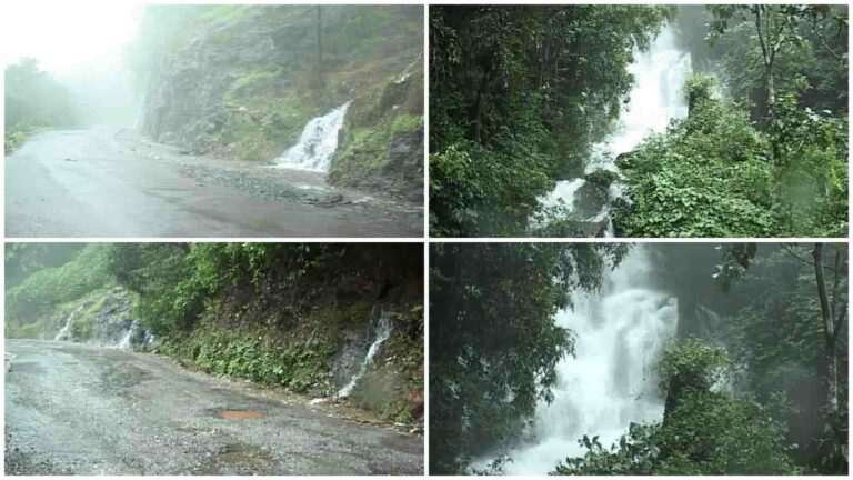 hulikal ghat falls ಹುಲಿಕಲ್ ಘಾಟ್ನಲ್ಲಿರುವ ಜಲಪಾತಗಳು