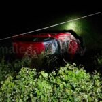 shivamogga car accident ವಿದ್ಯುತ್​ ಕಂಬಕ್ಕೆ ಡಿಕ್ಕಿ ಹೊಡೆದು ಪಲ್ಟಿಯಾದ ಕಾರು