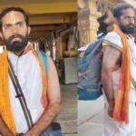 shivamogga to mantralayam padayatra ಶಿವಮೊಗ್ಗದಿಂದ ಮಂತ್ರಾಲಯಕ್ಕೆ ಪಾದಯಾತ್ರೆ ಹೊರಟಿರುವ ಅರ್ಚಕರು