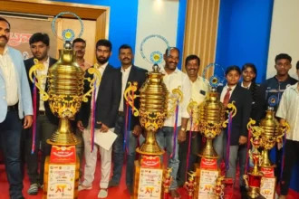 Karate Championship ವಿಜೇತರಿಗೆ ನೀಡುವ ಟ್ರೋಫಿ ಅನಾವರಣ