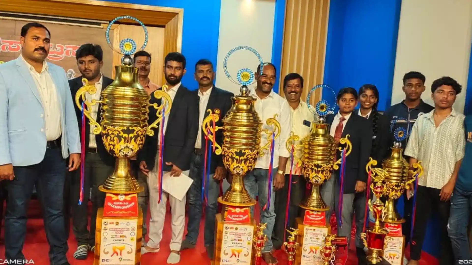 Karate Championship ವಿಜೇತರಿಗೆ ನೀಡುವ ಟ್ರೋಫಿ ಅನಾವರಣ