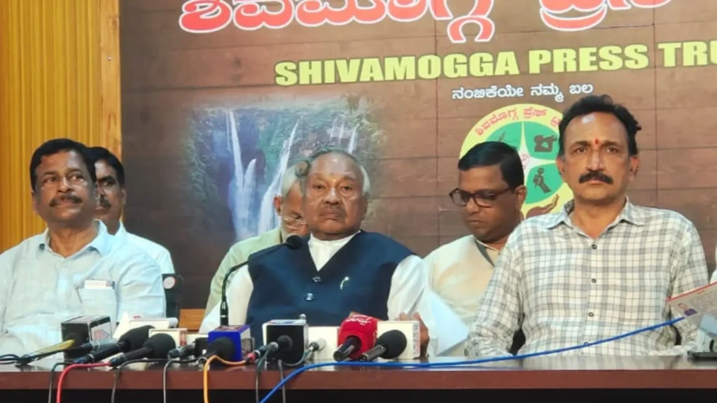 Dharmasthala news ಕೆ ಎಸ್​ ಈಶ್ವರಪ್ಪ