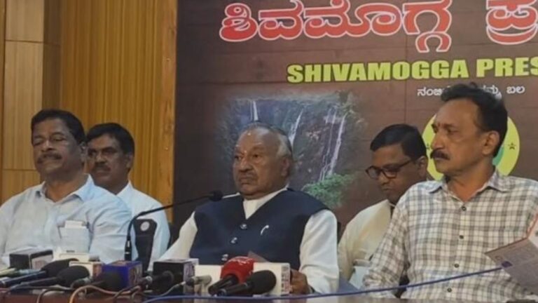 Shivamogga ಕೆ ಎಸ್​ ಈಶ್ವರಪ್ಪ