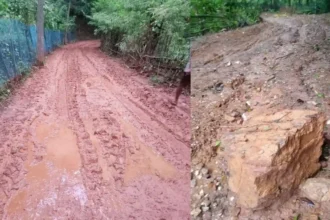 Shivamogga news ಅಭಿವೃದ್ದಿ ಕಾಣದ ರಸ್ತೆ