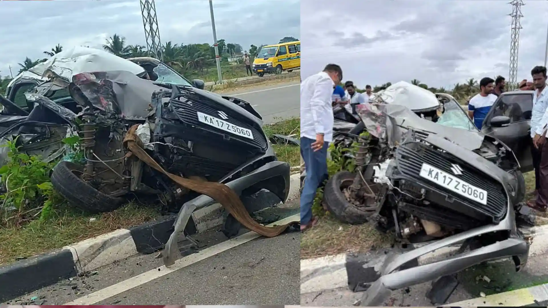 Chikkamagaluru accident ಕಾರು ಮತ್ತು ಟ್ಯಾಂಕರ್ ನಡುವೆ ಅಪಘಾತ