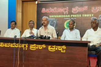 Shivamogga Farmers ತೀನಾ ಶ್ರೀನಿವಾಸ್​ ಸುದ್ದಿಗೋಷ್ಟಿ