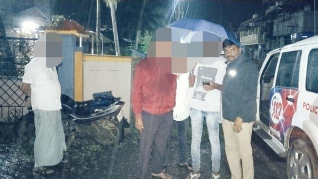 ERV Police shivamogga ಪಟಾಕಿ ಹೊಡೆಯದಂತೆ ಸೂಚಿಸಿದ ಪೊಲೀಸರು