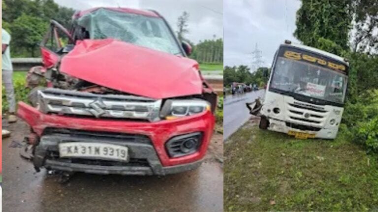 Car and Bus accident
