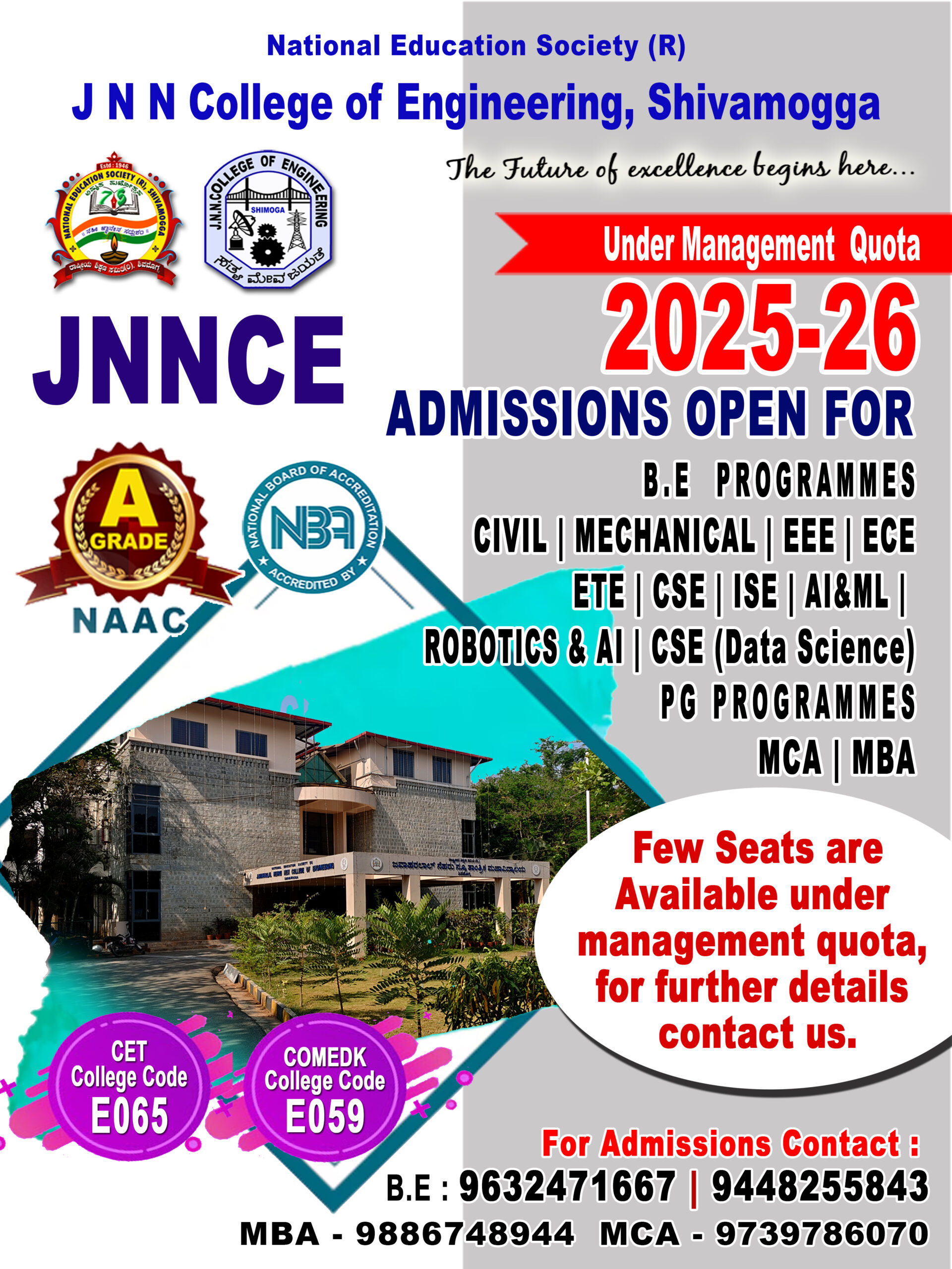 NES Head Office, Balaraja Urs Road, Shivamogga