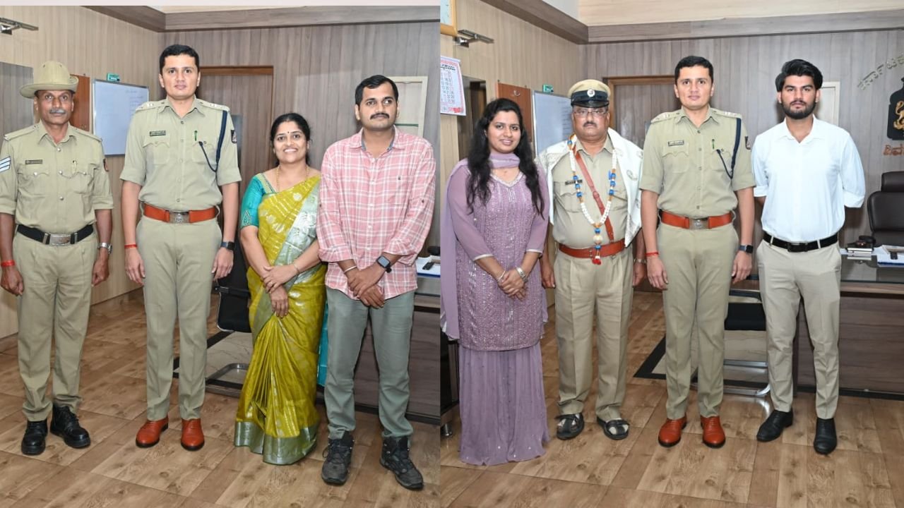 Shivamogga Police Farewell to Two Officers
