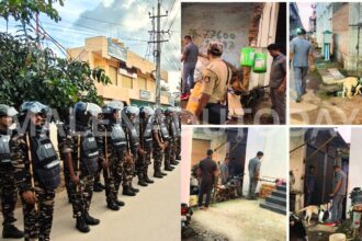 Shimoga Police Conducts Route March 