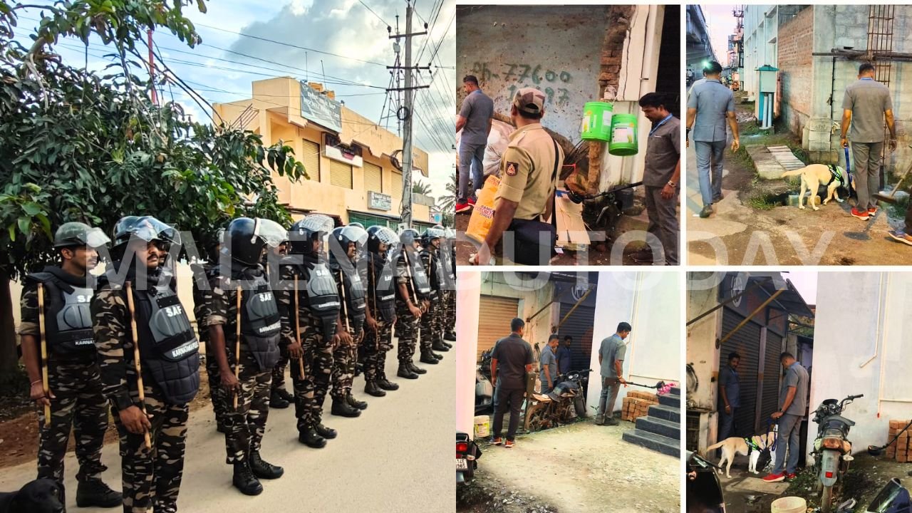 Shimoga Police Conducts Route March 