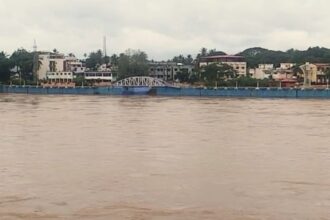 Tunga River in sringeri thirthahalli shivamogga