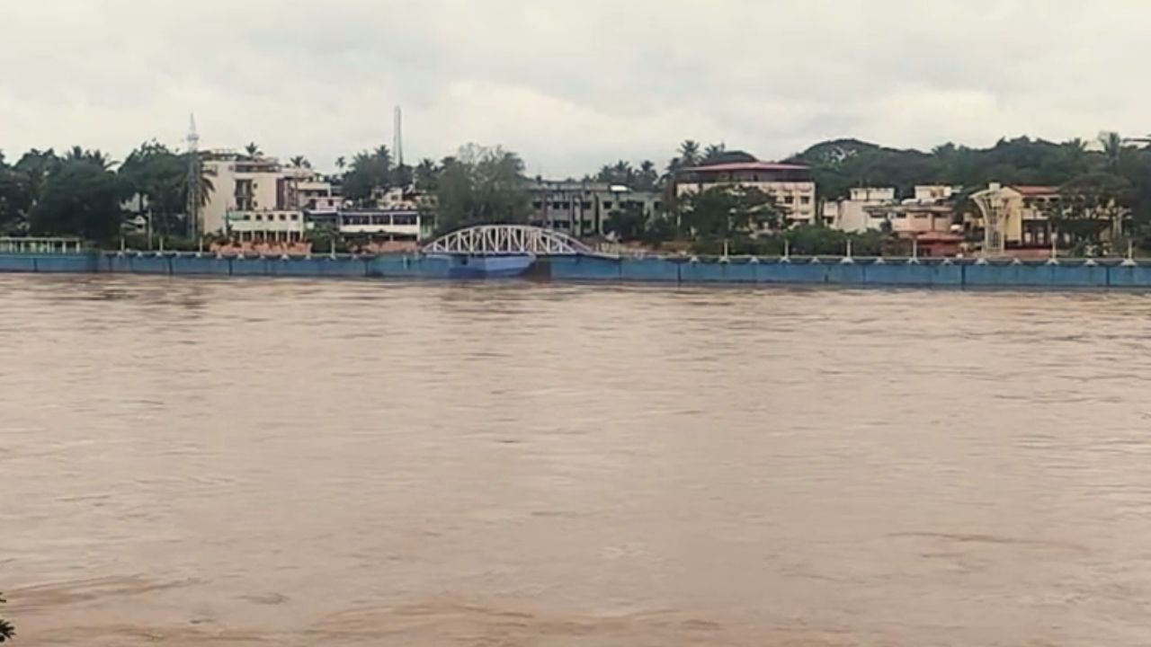 Tunga River in sringeri thirthahalli shivamogga