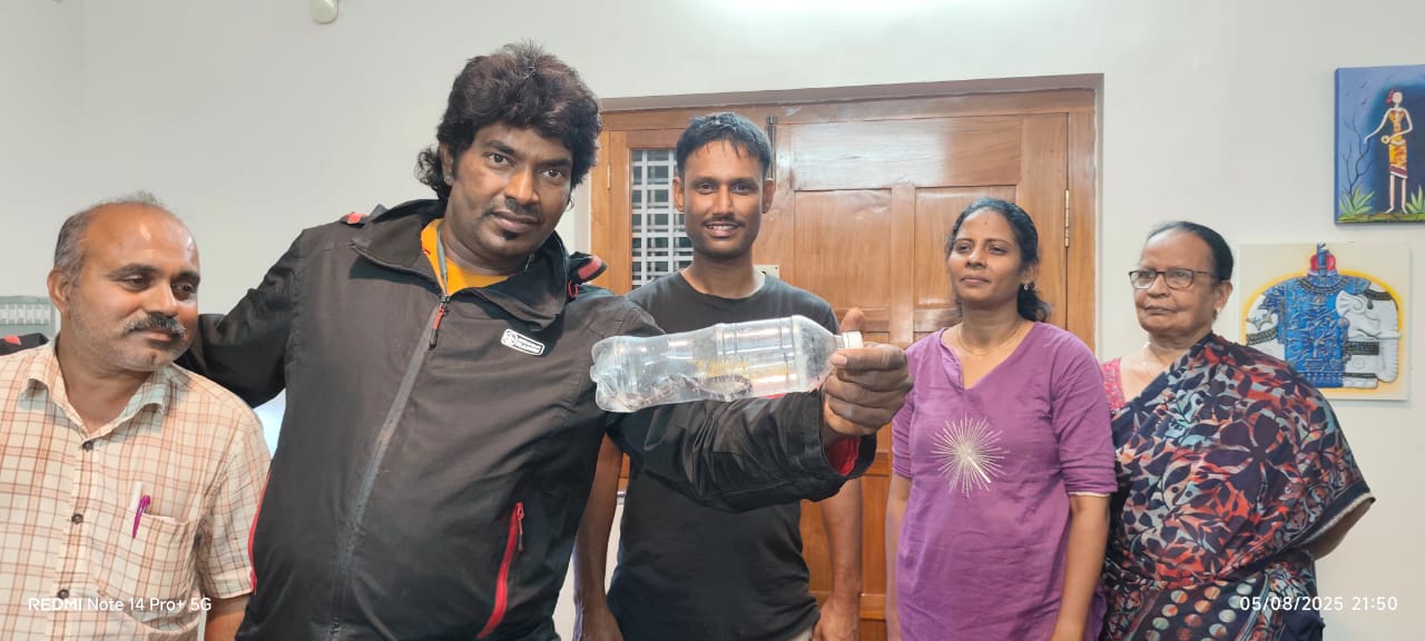 ಹಾವನ್ನು ರಕ್ಷಿಸಿದ ಸ್ನೇಕ್ ಕಿರಣ್