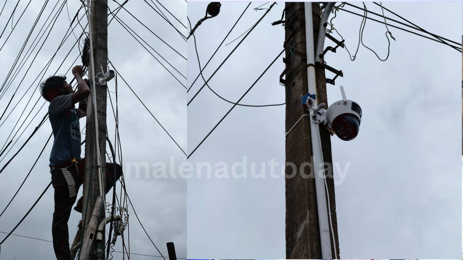 Cc camera ಸೂಕ್ಷ್ಮ ಪ್ರದೇಶಗಳಲ್ಲಿ ಸಿಸಿ ಕ್ಯಾಮರಾ ಅಳವಡಿಸುತ್ತಿರುವುದು