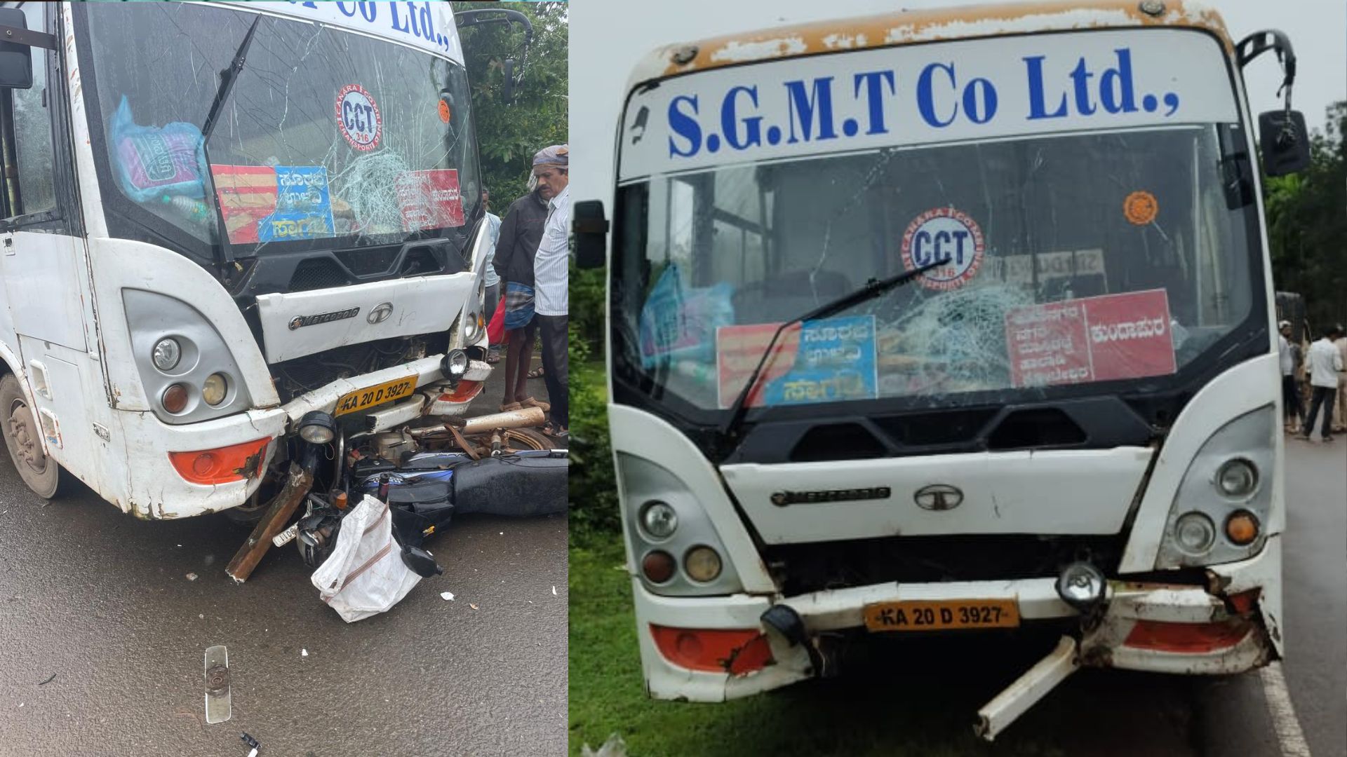 Bus Bike Accident 