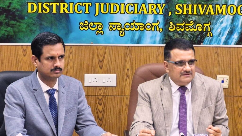 Lok Adalat and other legal services in shivamogga district court.