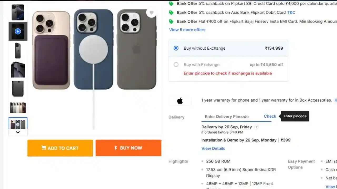 iPhone 16, iPhone 16 Pro, Flipkart Big Billion Days 2025, iPhone 16 Pro price, iPhone exchange offer, Apple Glowtime, iPhone 16 specifications, iPhone 16 Pro camera,